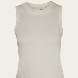 DIANE von FURSTENBERG GRACEN IVORY SWEATER - LARGE